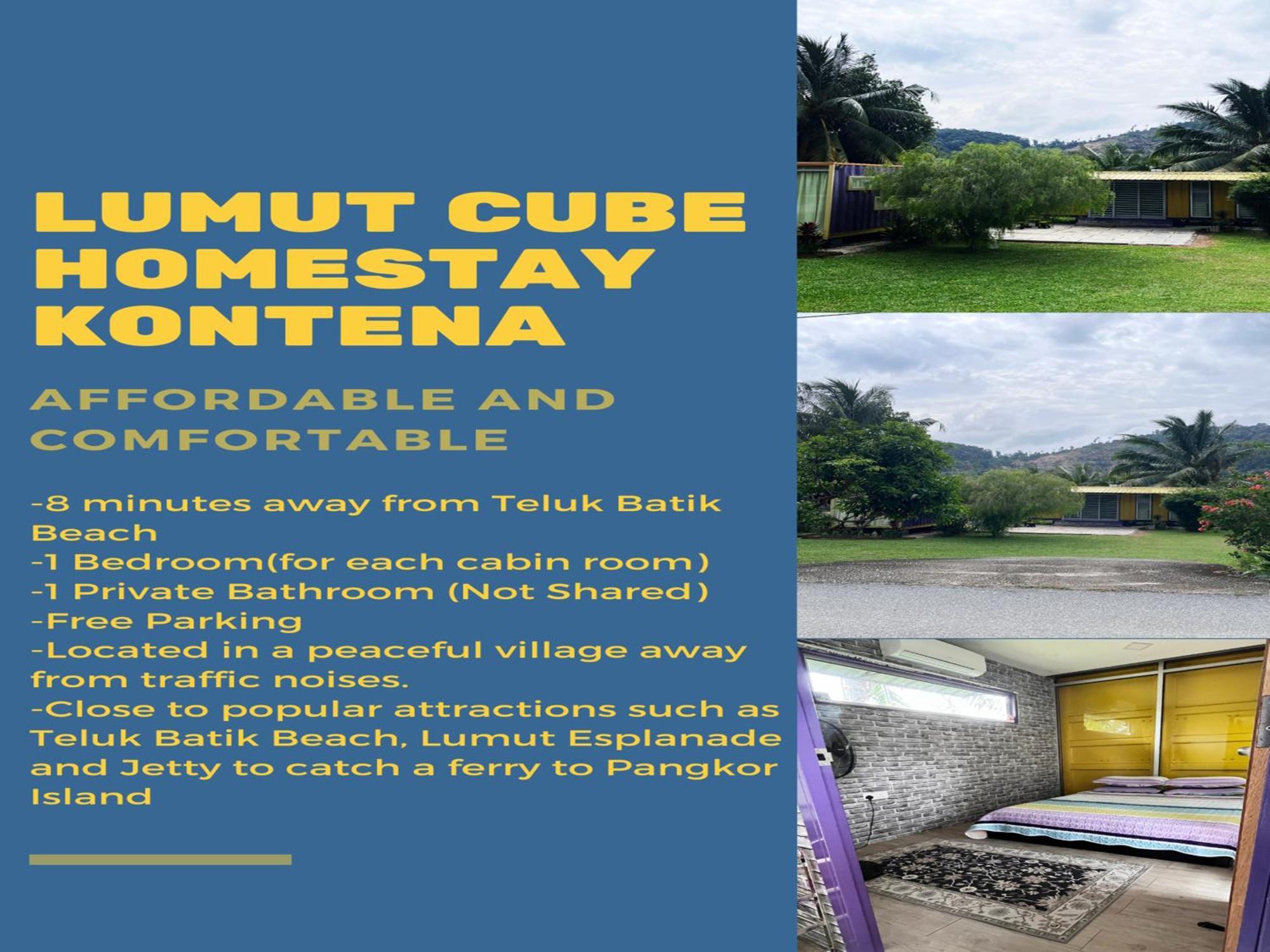 Purple Cube At Lumut Cube Homestay Kontena 外观 照片